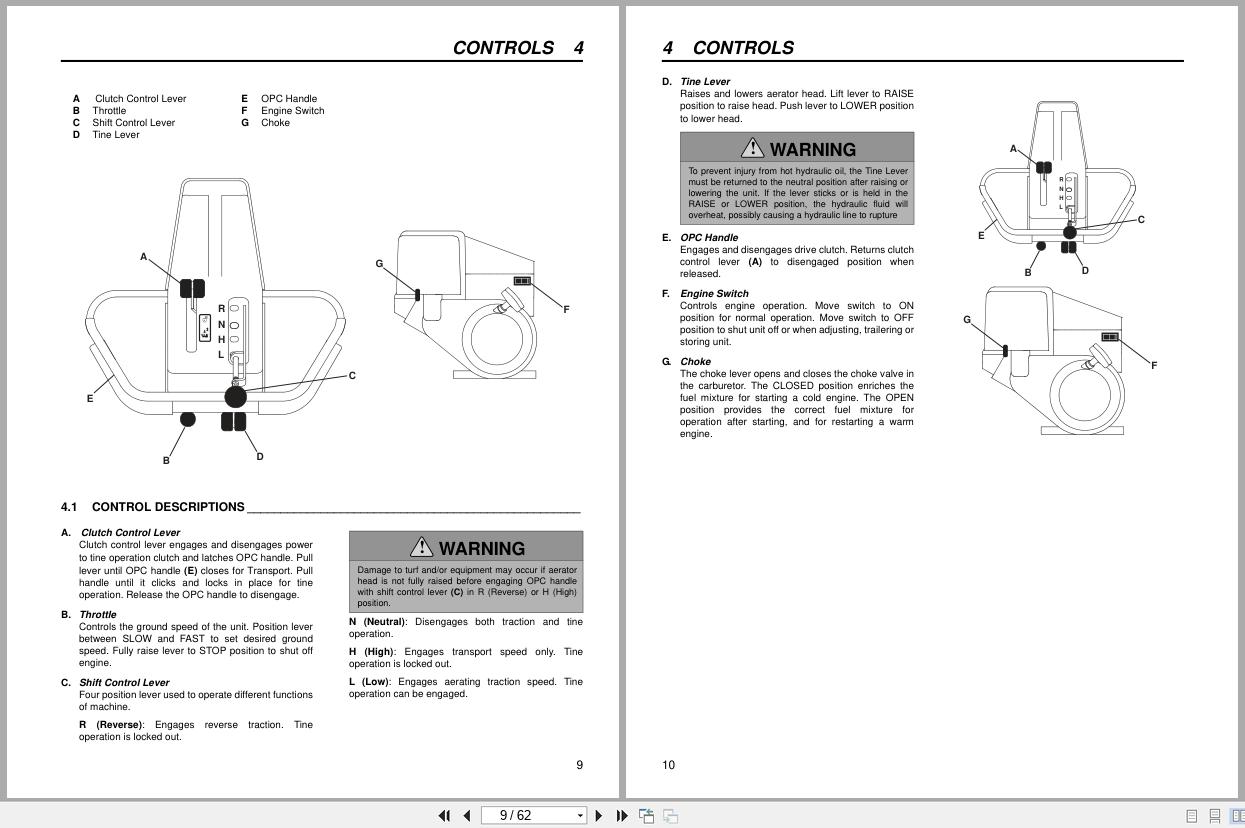 Jacobsen Aerator GA 24 58230 Technical Manual 4144214 GB 2008 (2)