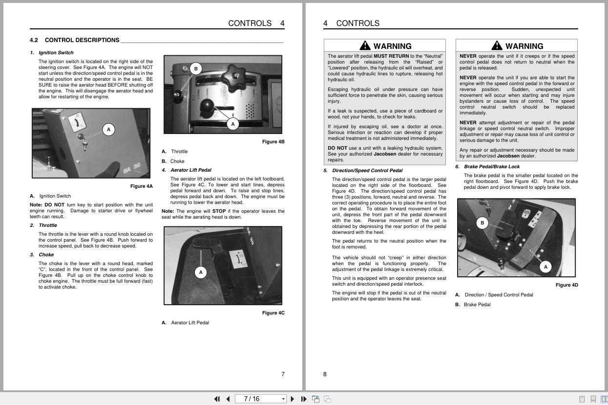 Jacobsen Aerator GA 30 Safety Operation Manual 4139909 2005 (2)