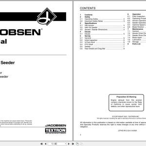 Jacobsen Aerator Seeder 548 Technical Manual 3003945 B 2001 (1)