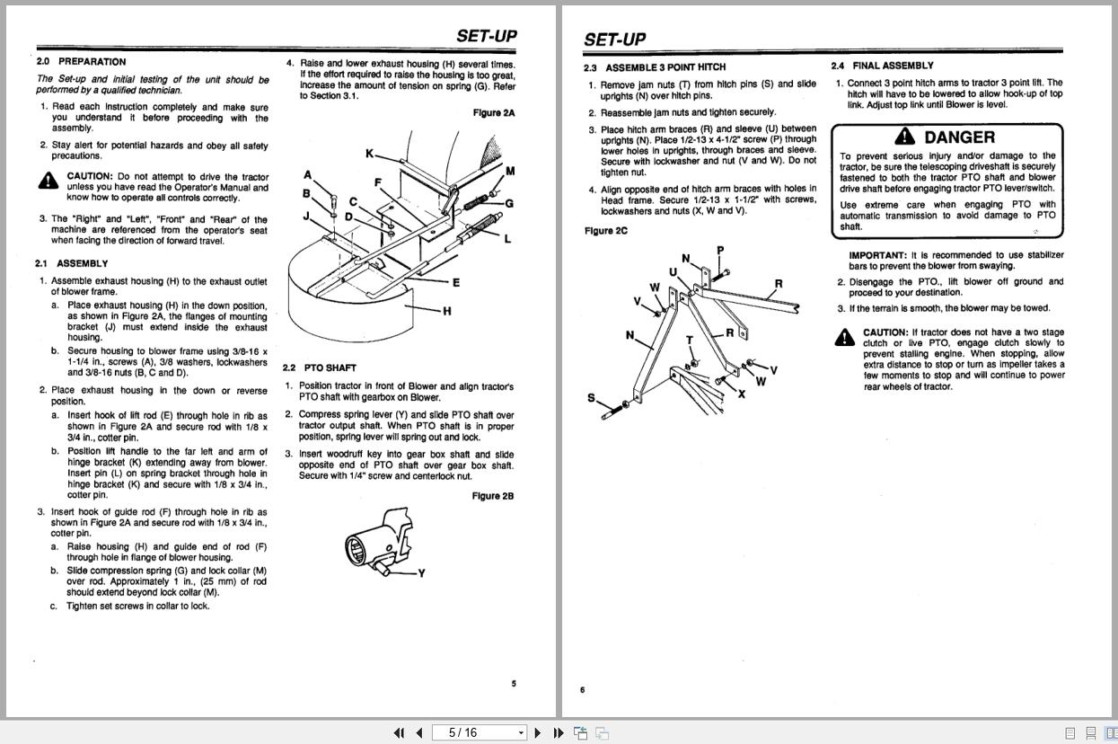 Jacobsen Blower B 40 Setup Maintenance Guide Parts 3003942 1996 (2)