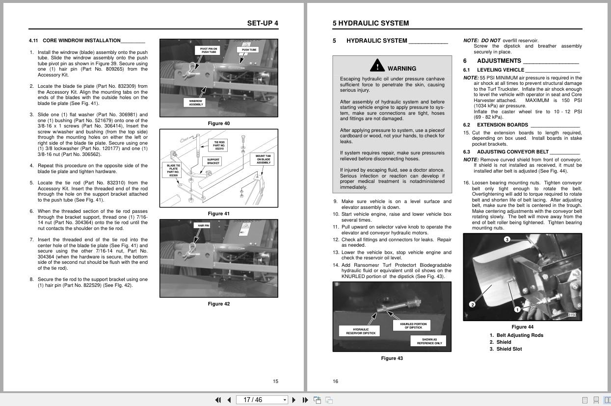 Jacobsen Core Harvester Safety Operation Maintenance Parts Manual 2701525 GB RD 2000 (2)