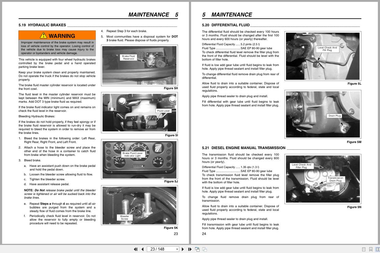 Jacobsen Cushman Utility Vehicle Haulster Parts Maintenance Manual 4175883 A 2008 (2)