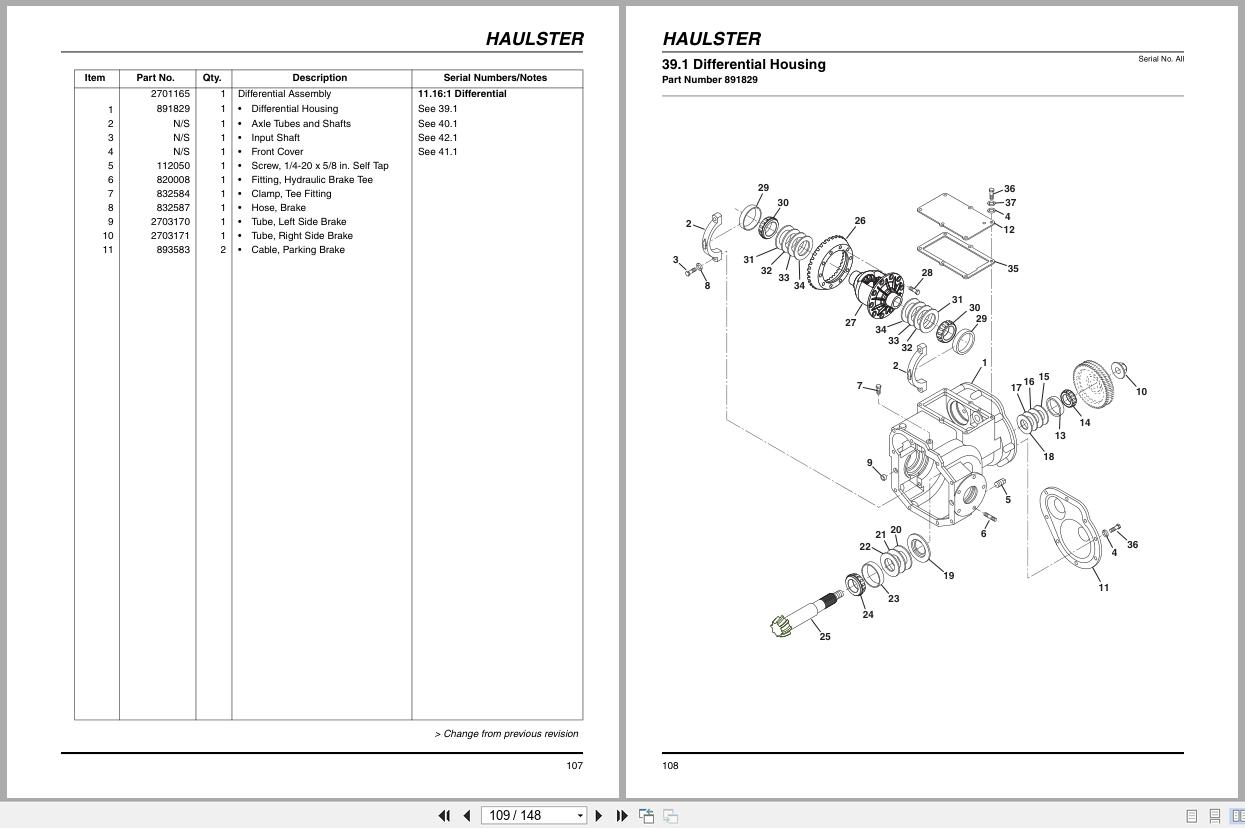 Jacobsen Cushman Utility Vehicle Haulster Parts Maintenance Manual 4175883 A 2008 (3)
