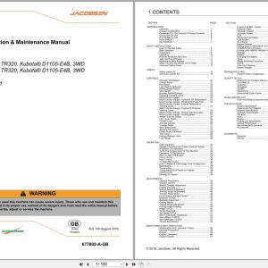 Jacobsen Cylinder Trim Mower TR320 Safety Operation Maintenance Manual 677802 A GB 2018 (1)