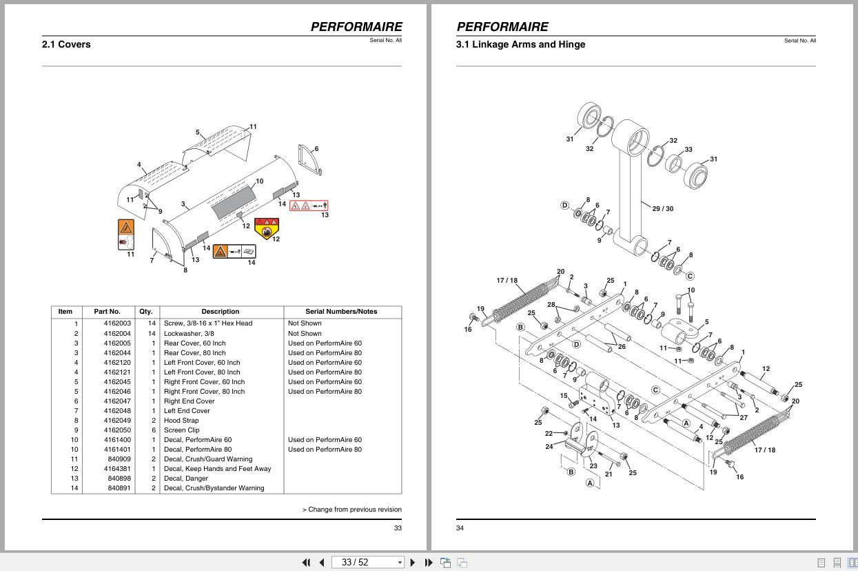 Jacobsen Deep Tine Aerator Performaire 60 80 Technical Parts Manual 4162680 A 2007 (3)