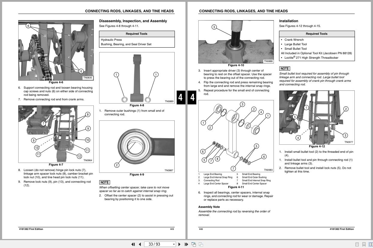 Jacobsen Deep Tine Aerator Performaire 60 80 Technical Repair Manual 4181382 2008 (2)