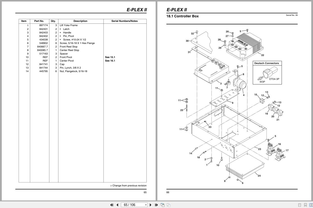 Jacobsen Electric Greens Mower E Plex II 88116 88117 Parts Maintenance Manual 413989 2006 (3)