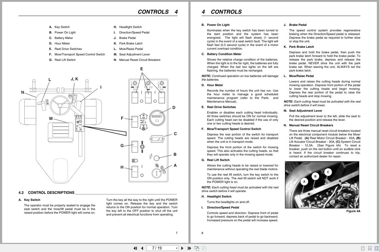 Jacobsen Electric Greens Mower E Plex II 88116 88117 Safety Operation Manual 4139890 2006 (2)