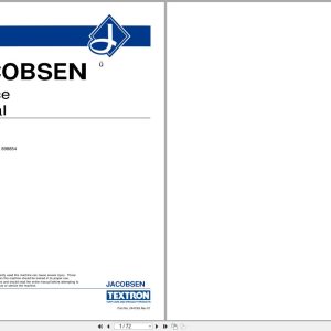 Jacobsen Electric Greens Mower E Plex II 898853 898854 Service Manual 24419G 1999 (1)