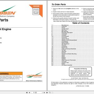 Jacobsen Engine D662 EB D722 EB Parts Manual 3004386 1995 (1)