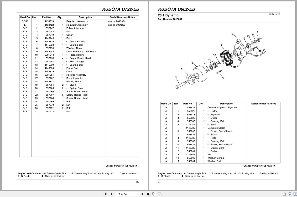 Jacobsen Engine D662 EB D722 EB Parts Manual 3004386 1995 (2)