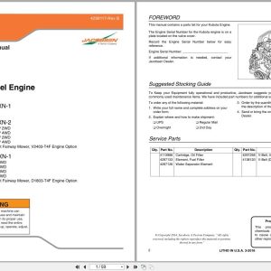 Jacobsen Engine V2403 CR E4B TXN 1 to D1803 CR E4B TXN 1 Parts Manual 4299117 A 2016 (1)