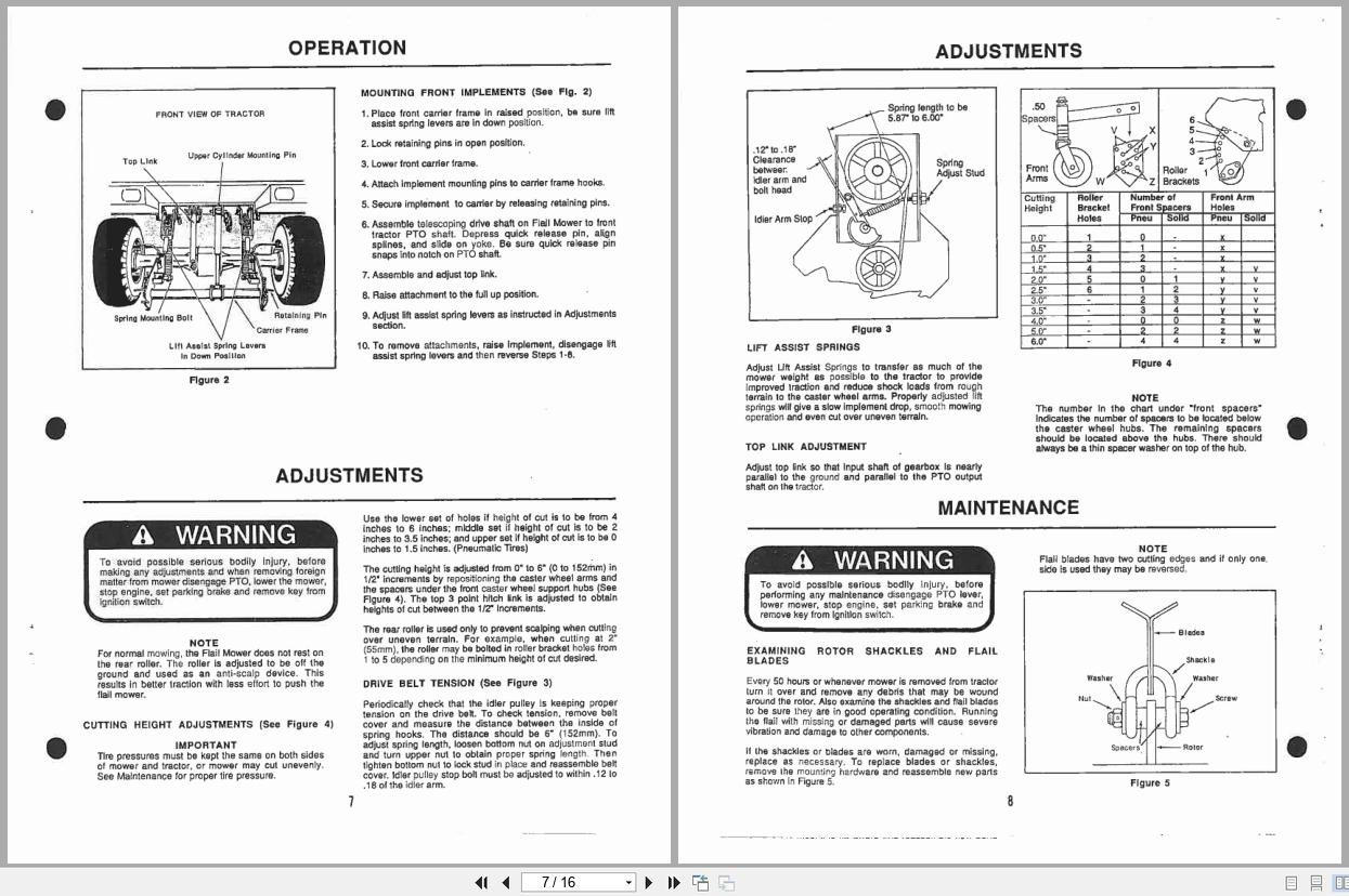Jacobsen Fail Mower 72 G 4×4 Tractor Operators Manual And Parts List 363606 (2)