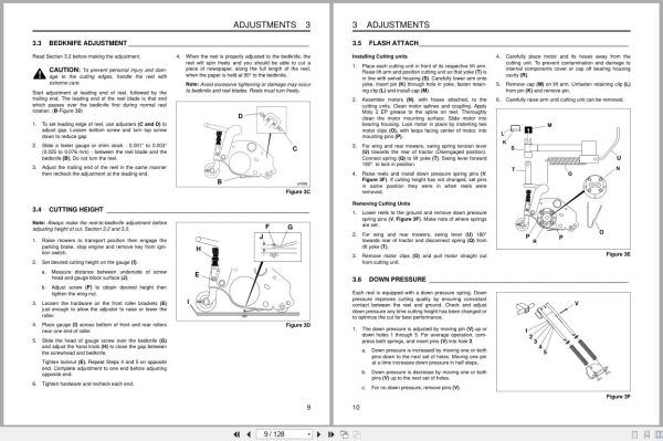 Jacobsen Fairway Mower Lf 128 Parts Maintenance Manual 2811251 1999 (2)