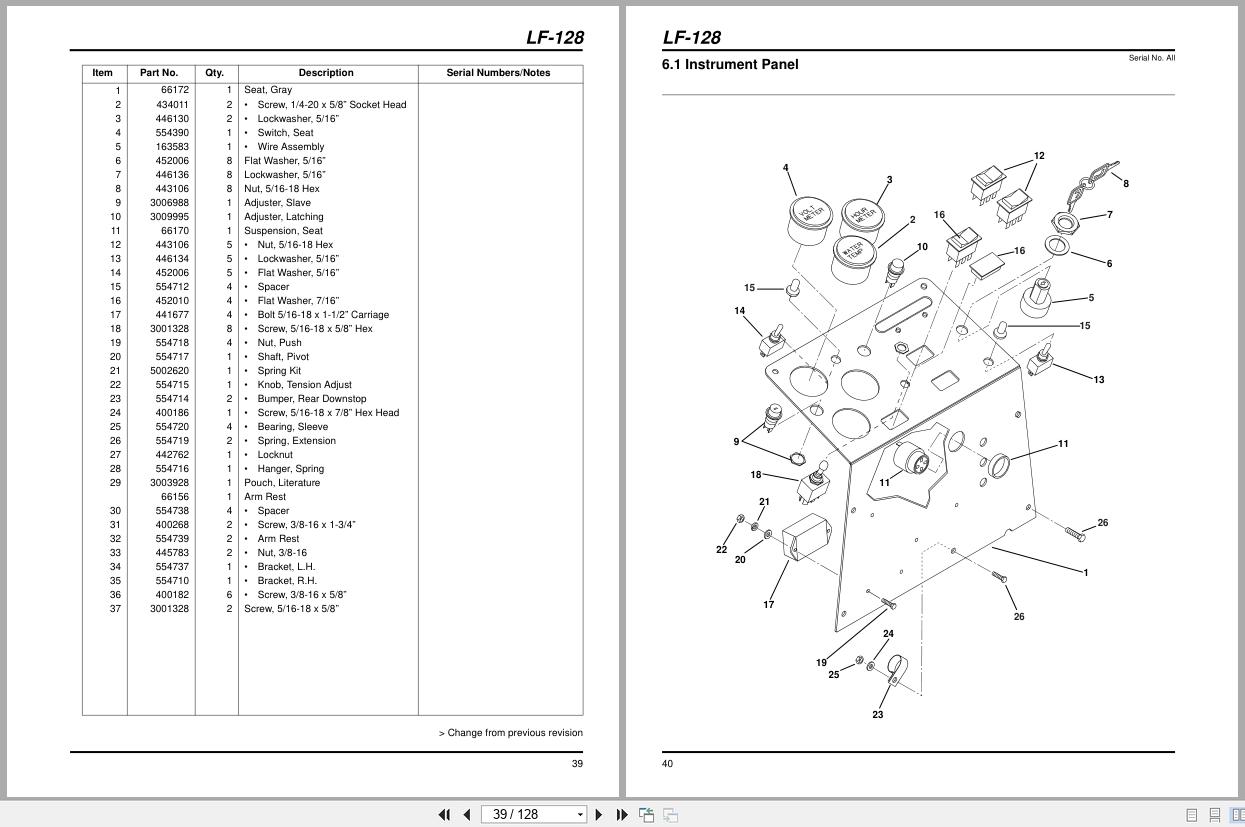 Jacobsen Fairway Mower LF 128 Parts Maintenance Manual 2811251 1999 (3)