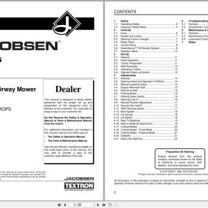 Jacobsen Fairway Mower LF 3810 Dealer Manual 3005188 1998 (1)