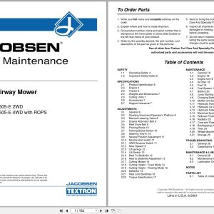 Jacobsen Fairway Mower LF 3810 Parts Manual 2810361 C 2001 (1)