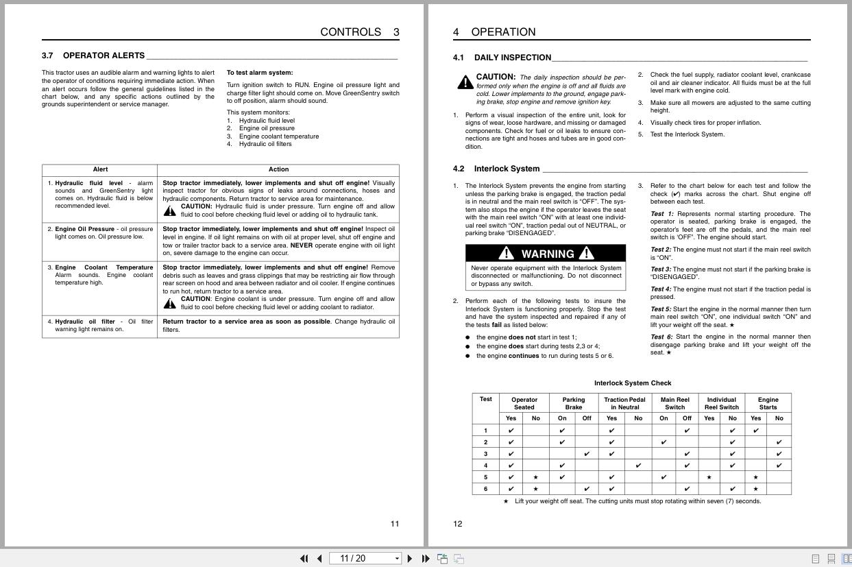 Jacobsen Fairway Mower LF 3810 Safety Operation Manual 2810360 B 1999 (2)