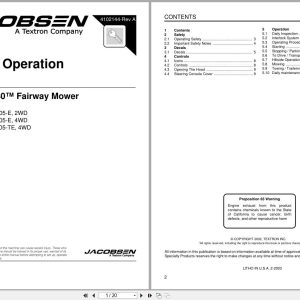 Jacobsen Fairway Mower SLF 1880 Safety Operation Manual 4102144 A 2003 (1)