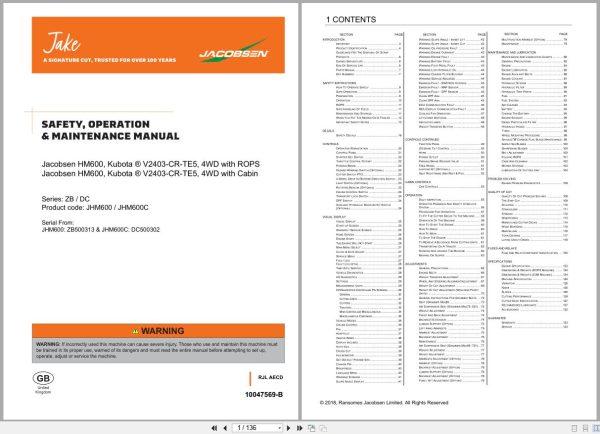 Jacobsen Flail Mower HM600 Safety Operation Maintenance Manual 10047569 B 2018 (1) Jacobsen Flail Mower Hm600 Safety Operation Maintenance Manual 10047569 B 2018 (1)