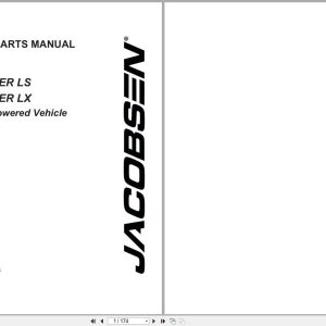 Jacobsen Gasoline Powered Vehicle Truckster LS LX Service Parts Manual 649286 (1)