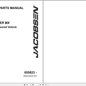 Jacobsen Gasoline Powered Vehicle Truckster MX Service Parts Manual 655823 (1)