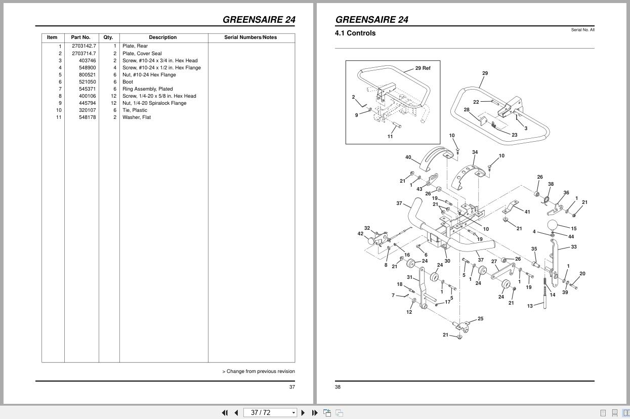 Jacobsen Greens Aerator GreensAire GA 24 58233 Technical Manual 4186981 C 2012 (2)