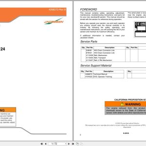 Jacobsen Greens Aerator GreensAire GA 24 58234G01 Technical Manual 4268272 B GA24 2018 (1)