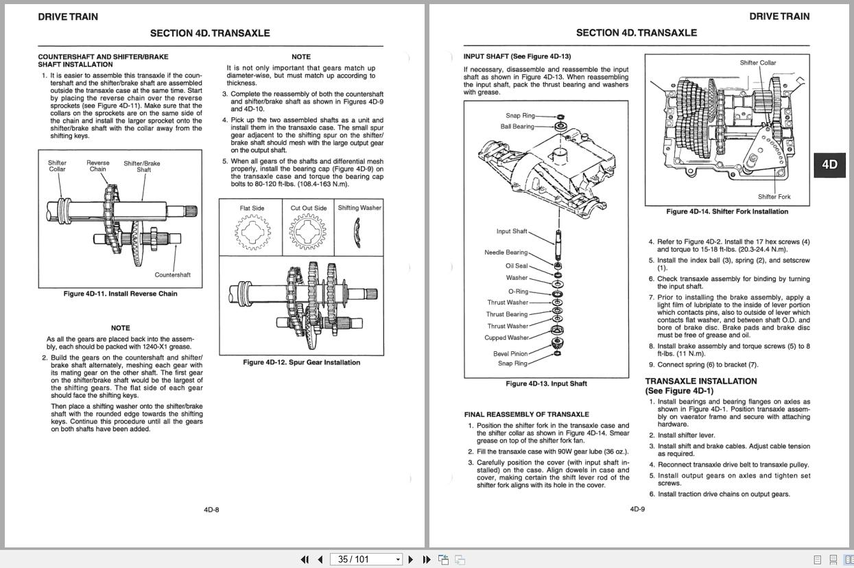 Jacobsen Greens Aerator Vaerator VA 24 Service Repair Manual 4171720 1997 (2)