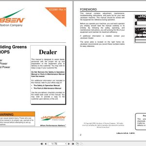 Jacobsen Greens Mower ECLIPSE 322 Dealer Manual 4222981 A 2010 (1)