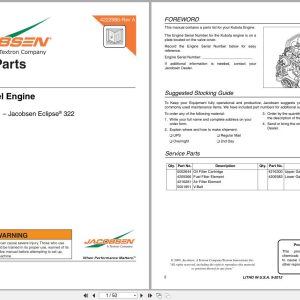 Jacobsen Greens Mower ECLIPSE 322 Hybrid Engine Parts Manual 4222980 A 2012 (1)