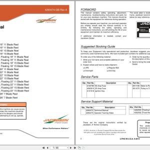 Jacobsen Greens Mower ECLIPSE2 Dealer Manual 4260474 GB 2014 (1)
