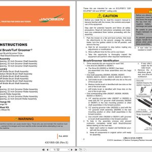 Jacobsen Greens Mower ECLIPSE2 Fitting Instructions 4301895 E 2015 (1)