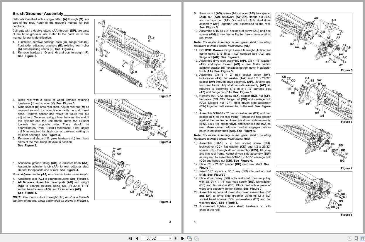 Jacobsen Greens Mower ECLIPSE2 Fitting Instructions 4301895 E 2015 (2)