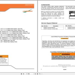 Jacobsen Greens Mower ECLIPSE2 Technical Manual 4260472 F (1)