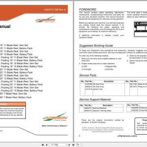 Jacobsen Greens Mower ECLIPSE2 Technical Manual 4260472 GB RC 2014 (1)