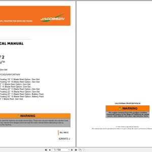 Jacobsen Greens Mower ECLIPSE2 Technical Manual 4260472 J GB 2022 (1)