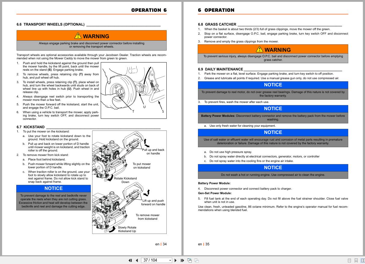 Jacobsen Greens Mower ECLIPSE2 Technical Manual 4260472 J GB 2022 (2)