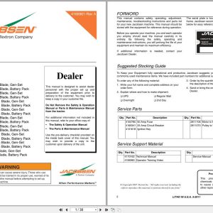 Jacobsen Greens Mower Eclipse 100 Series Dealer Manual 4166961 511 2011 (1)