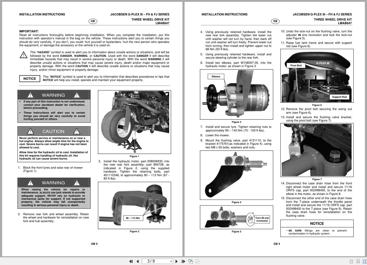 Jacobsen Greens Mower G Plex III Installation Instruction 24236 REV A 2007 (2)