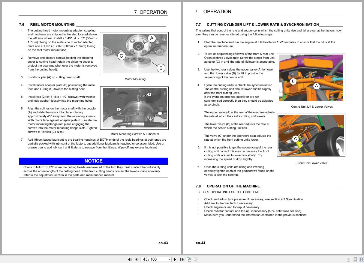 Jacobsen Greens Mower GP400 Safety Operation Maintenance Manual 25000G A GB 2019 (2)