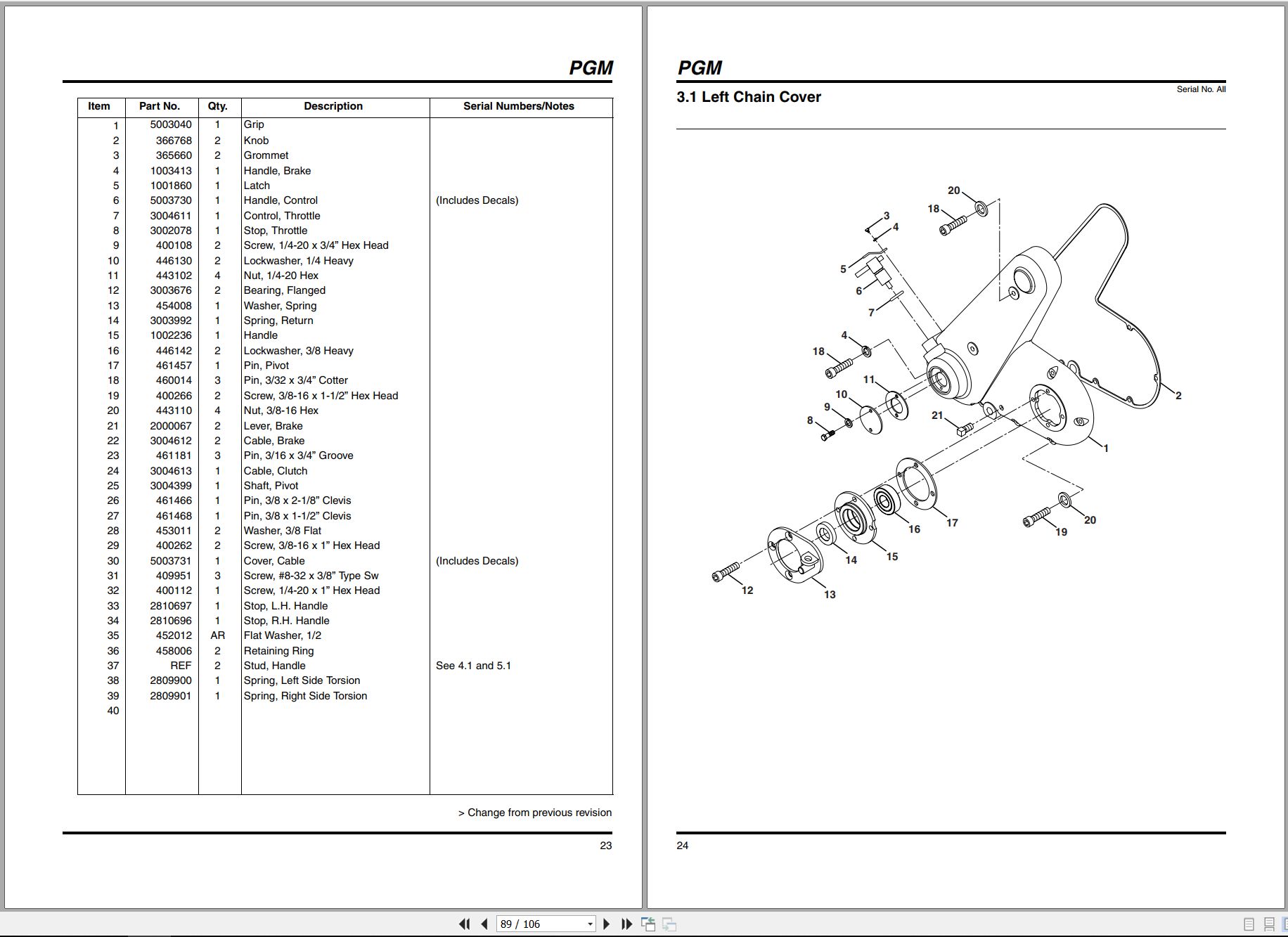 Jacobsen Greens Mower PGM19 PGM22 Parts Maintenance Manual 2810992 ML1 2003 ML (3)