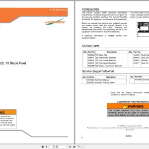 Jacobsen Greens Mower PGM22 Technical Manual 4131595 D 2018 (1)