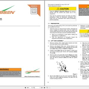 Jacobsen Greens Mower PGM22 Turf Groomer Instruction Sheet 3004453 D (1)