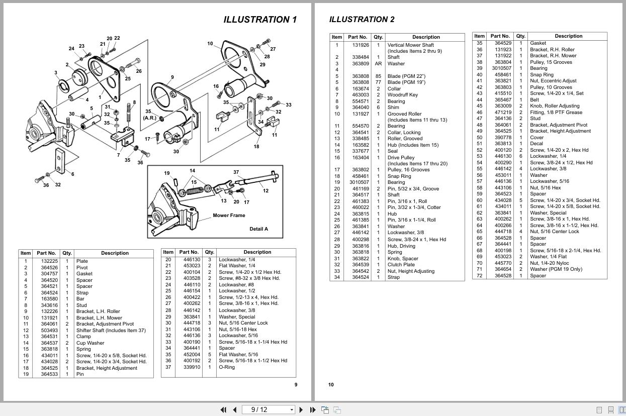 Jacobsen Greens Mower PGM22 Turf Groomer Instruction Sheet 3004453 D (3)