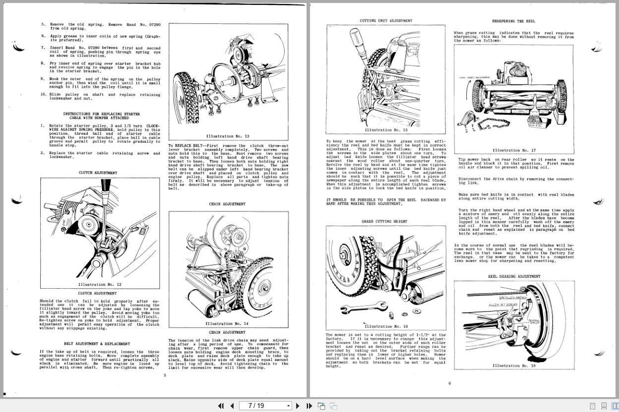 Jacobsen Lawn Queen 21 Operators Manual And Parts List 07992 C 1951 (2)