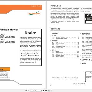 Jacobsen Lightweight Fairway Mower LF510 Dealer Manual 4272911 B 2018 (1)