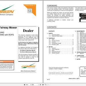 Jacobsen Lightweight Fairway Mower LF510 Dealer Manual 4272911 GB RA 2013 (1)