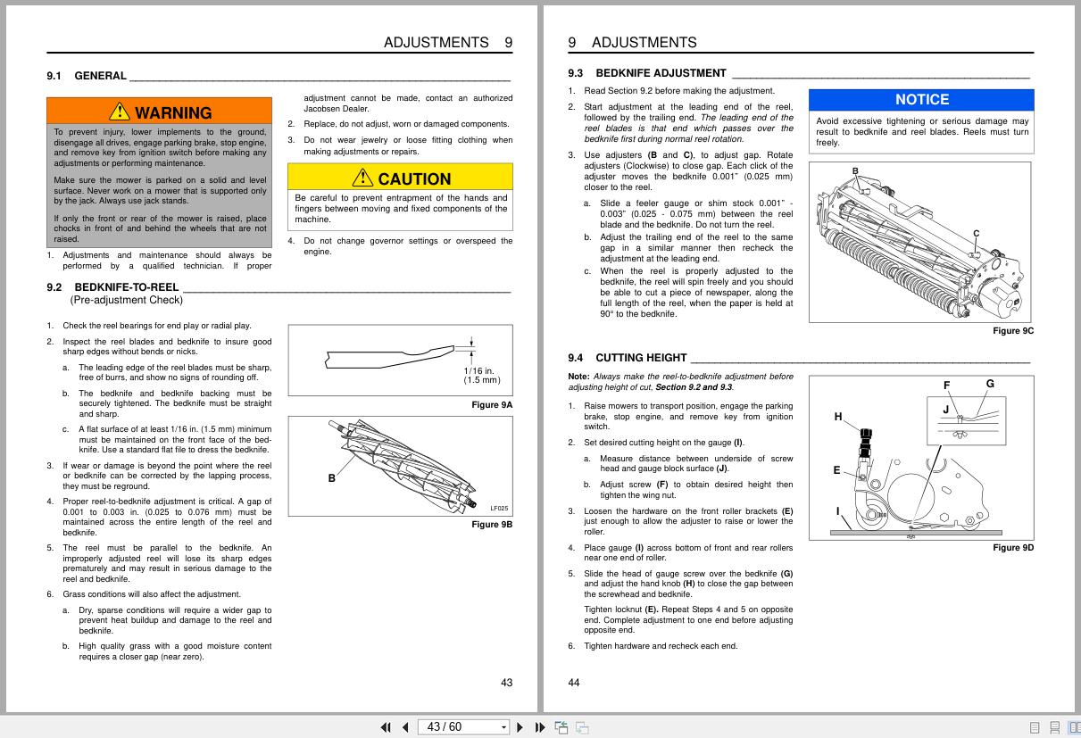 Jacobsen Lightweight Fairway Mower LF510 Safety Operation Maintenance Manual 4272914 GB RC 2014 (2)