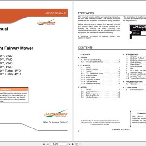 Jacobsen Lightweight Fairway Mower LF550 LF570 Dealer Manual 4229042 GB RC 2014 (1)